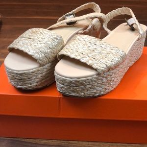 Raffia Platform Sandals